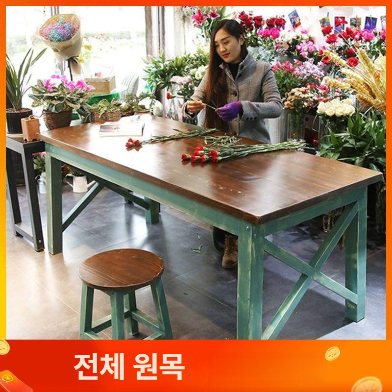 꽃집 테이블 원예 작업대 분갈이 정원 꽃가게 선반 포장 화분 가드닝 정리대 탁자 - 상세 이미지 3