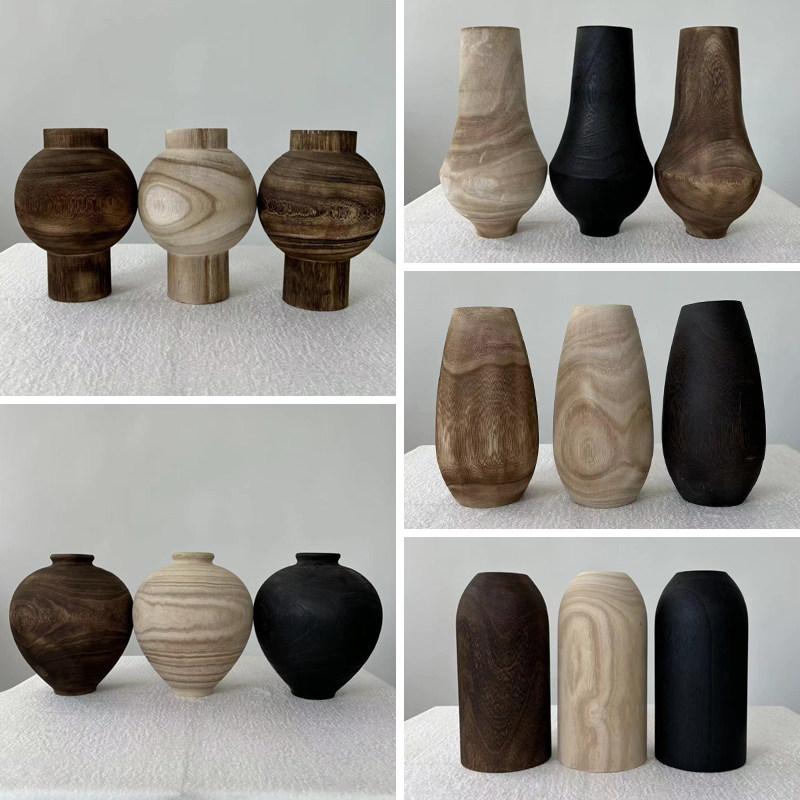 도자기 화병 달항아리 미니 오브제 빈티지 스타일 꽃꽂이 데코 인테리어 소품 - 상세 이미지 2
