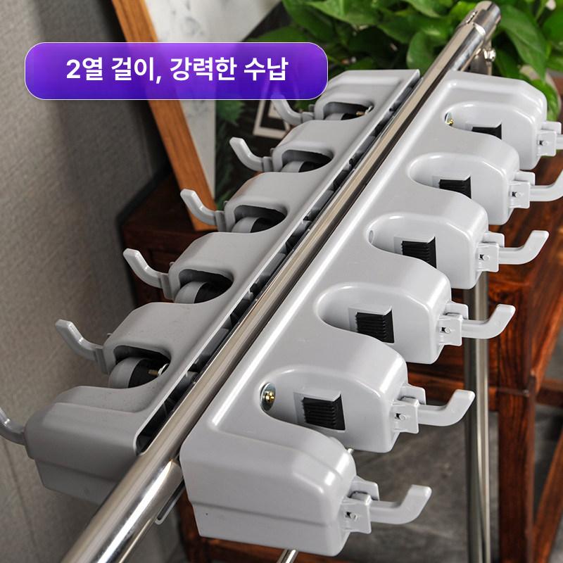 업소용 스테인리스 이동식 청소함 주방 물받이 수레 바퀴 보관함 식당 도구 정리 - 상세 이미지 4