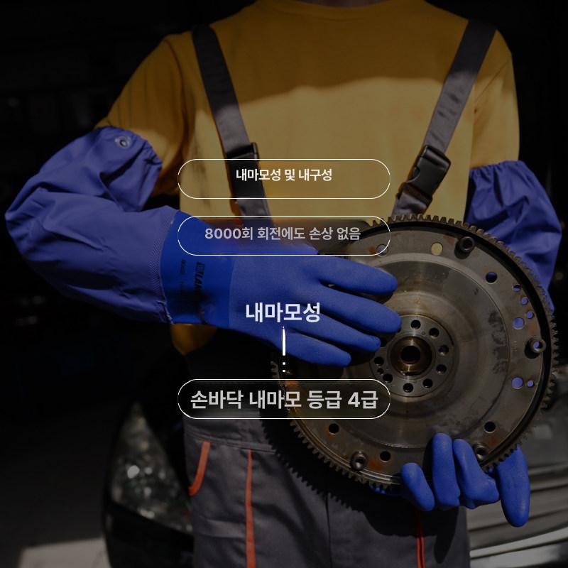 용접장갑 안전장갑 보호 산업용 건설 산업현장 미끄럼 두꺼운작업장갑 화상 내열장갑 - 상세 이미지 4