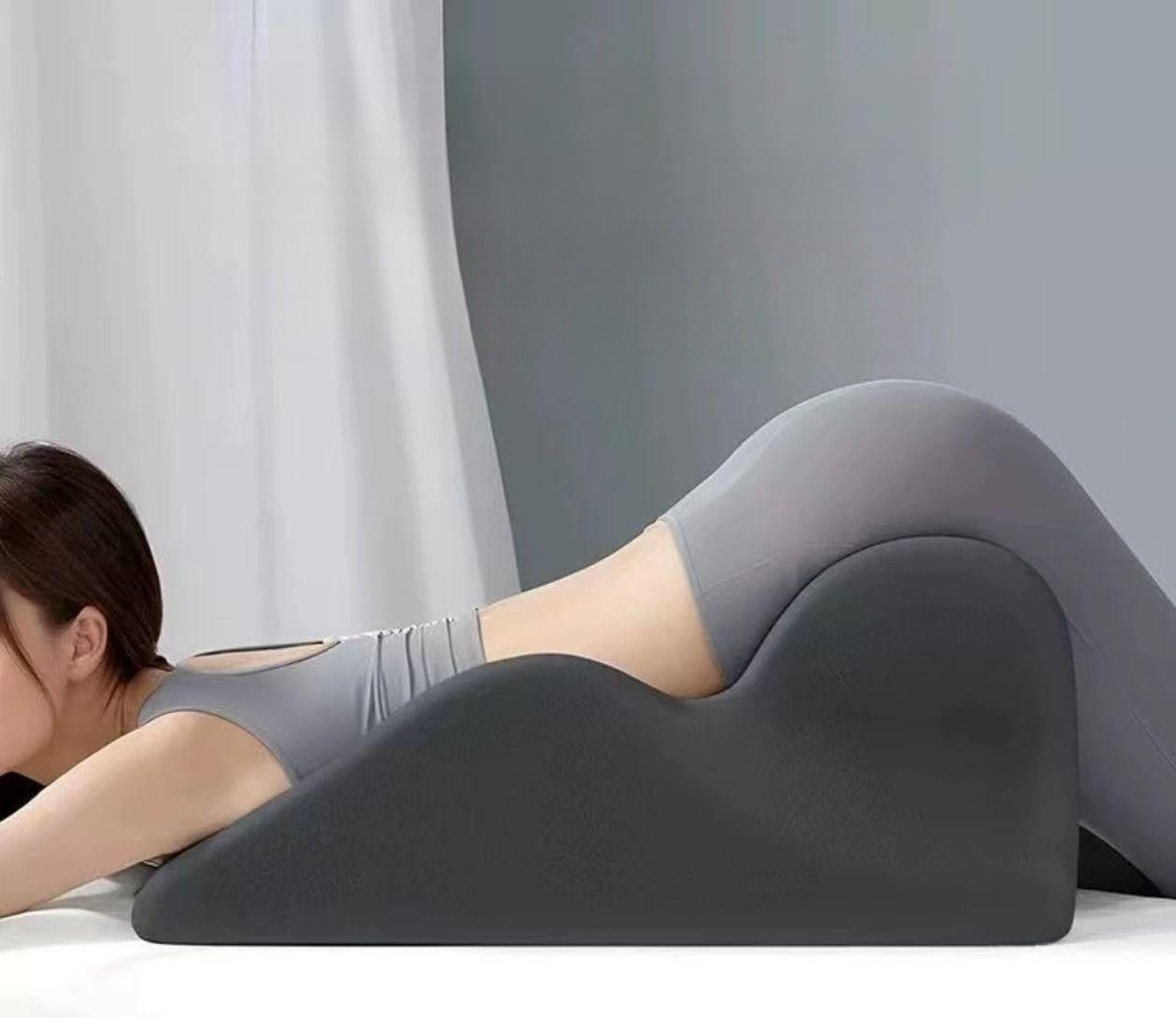 침대 다리베개 엎드려 메모리폼 쿨링 다기능 쿠션 목 휴식 배게 등받이 허리 공학적 - 상세 이미지 2