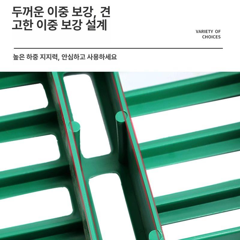 축사 깔판 10개 세트 염소 양 돼지 가축용 플라스틱 누수판 분뇨 처리 농장 창고 조립식 보드 - 상세 이미지 5