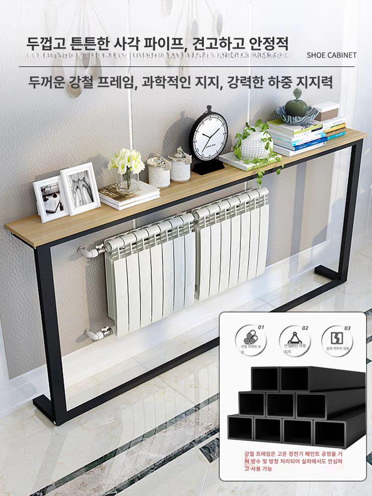 소파 폭좁은긴쇼파 틈새 좁고긴 인테리어 패브릭 거실 모던 라운지 카페 베란다 - 상세 이미지 3