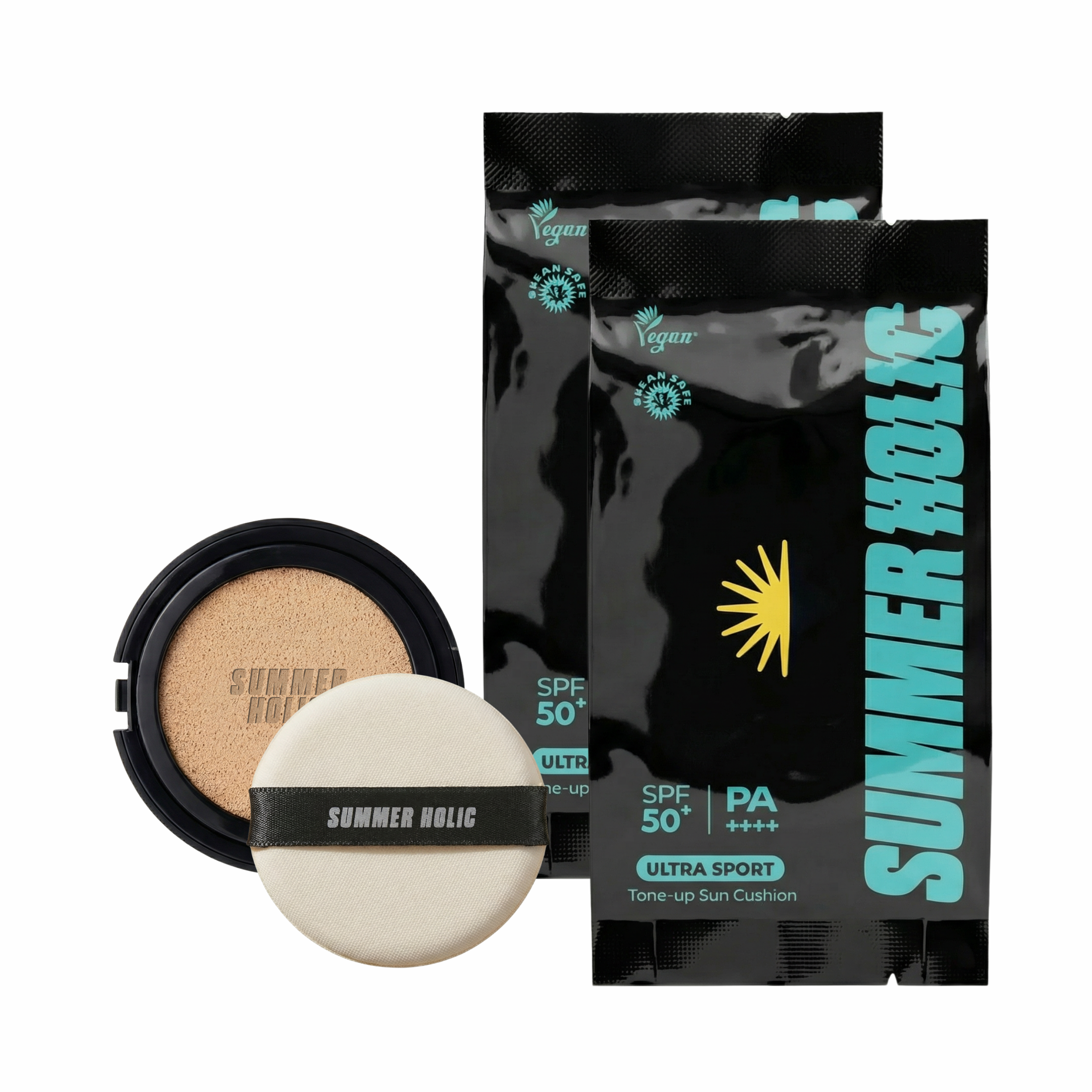 썸머홀릭 울트라 스포츠 톤업 선쿠션 SPF50+ PA++++ 15g(리필), 2개 - 상품 이미지