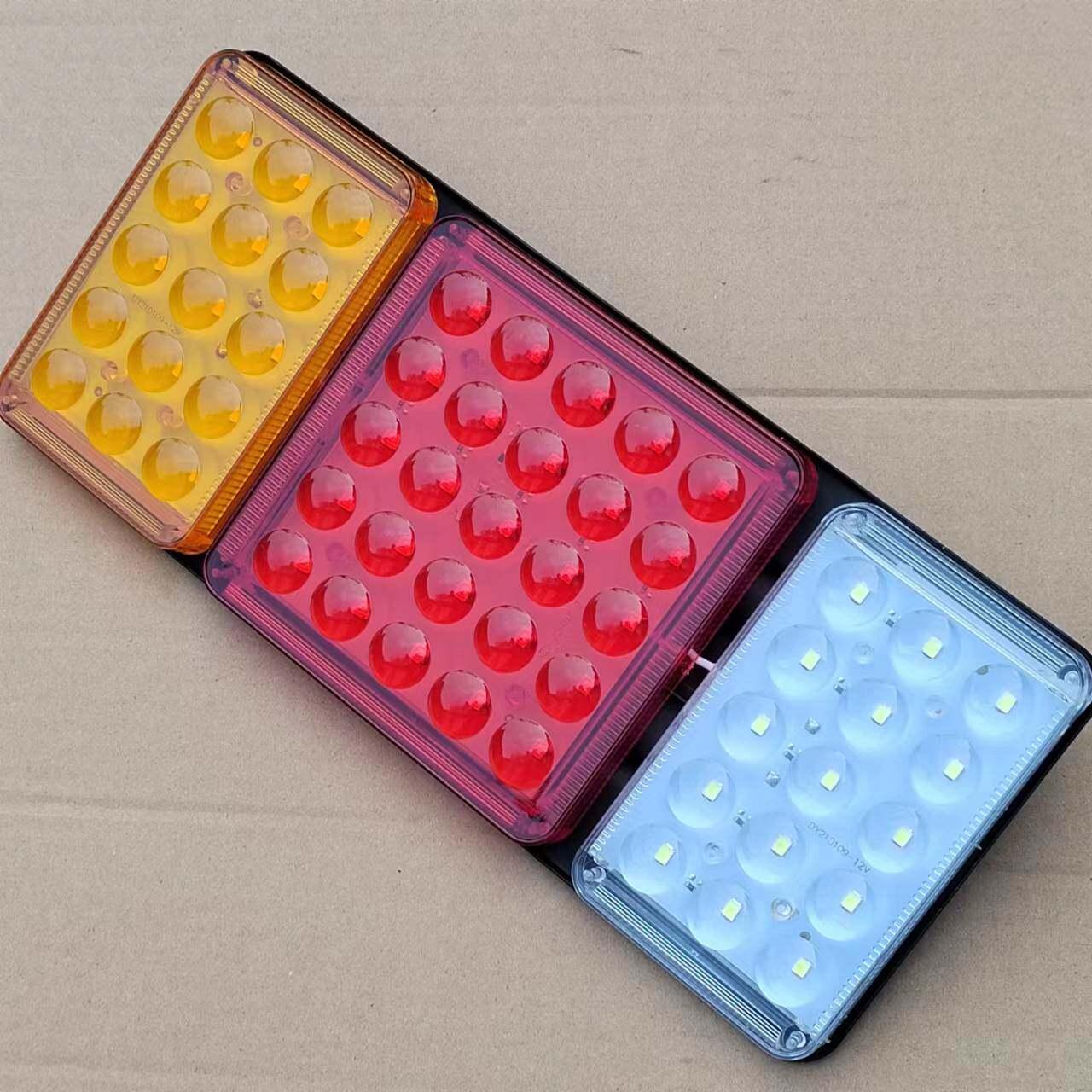 led 테일램프 철판 브레이크등 대형화물트럭 후방등 대형차 설치용 중장비 렌즈 - 상세 이미지 5