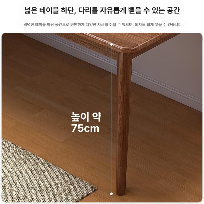 원목 책상 공부용 침실 거실 컴퓨터 사무 학생 멀티탁자 원룸 데스크 - 상세 이미지 3