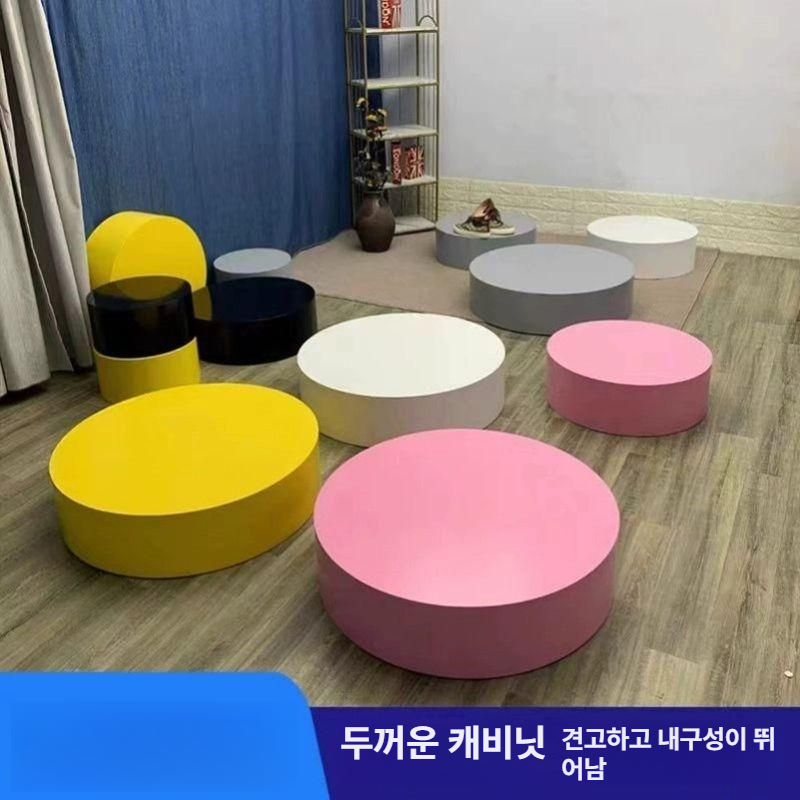 스튜디오 원형단상 웨딩샵 피팅 촬영용 무대 높이 디스플레이 발판 포토존 발받침대 - 상세 이미지 3
