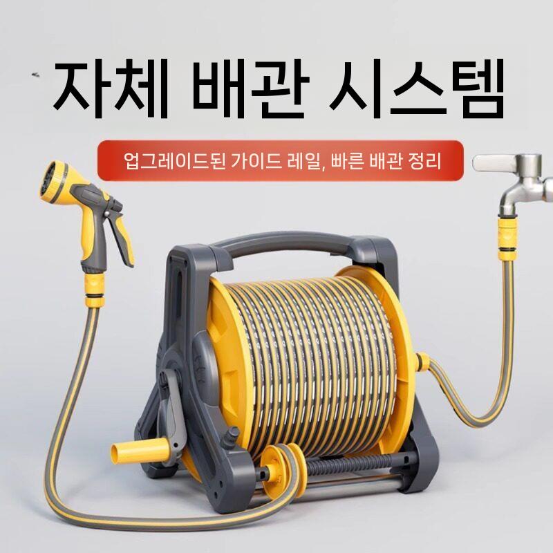 워터건 고급형릴호스 물분사기 고압분사기 정원관리 청소 세차용 물호스릴 물호스분사기 물청소 자동 10m 수도관 트럭세트 - 상세 이미지 4