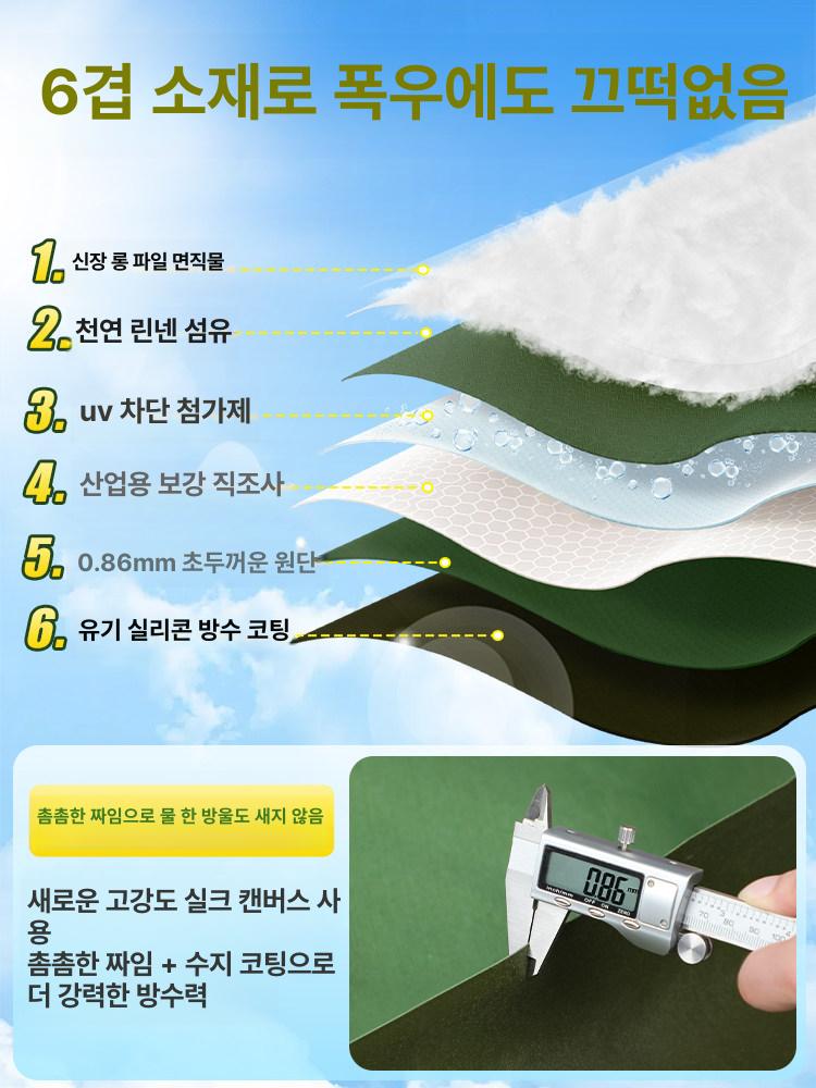 차량용 덮개 대형 보호 트럭 서리 방한 가리개 천막 야외 방수커버 비닐 주차 보관 - 상세 이미지 2