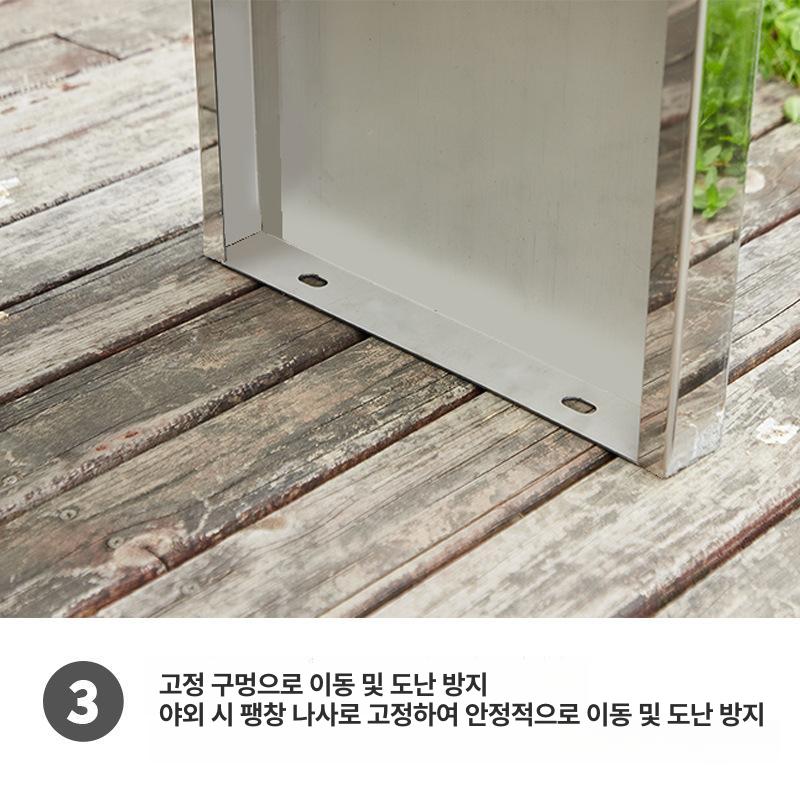 공원벤치 야외 등받이 원목 나무 버스정류장 휴게소 공공시설 정원 장의자 - 상세 이미지 4