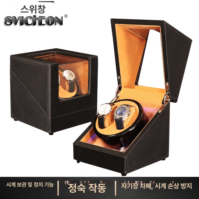 손목시계 와인더 우드 고급 정리 보관함 디스플레이 수납함 진열대 워치 시계거치대 이미지 6