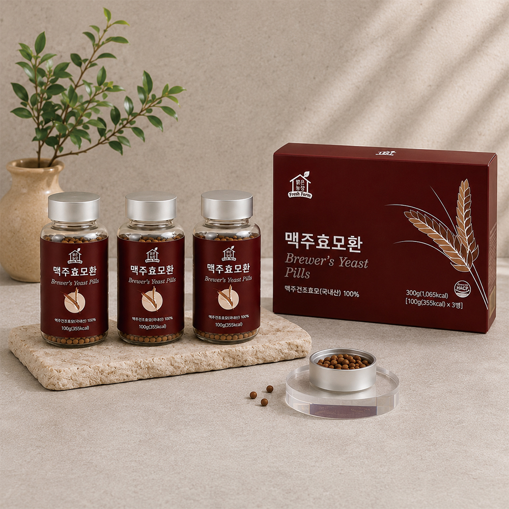 맑은농장 국내산 맥주효모 환 세트 100g x 3개입 - 상세 이미지 3