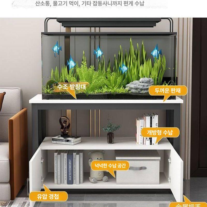 원목 수족관 수조 선반 수납 테이블 받침대 넓은 판 축양장 베이스 - 상세 이미지 3