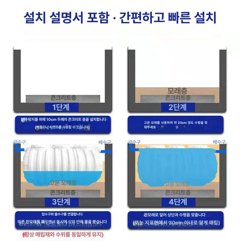 축산농장 분뇨처리 대용량 정화조 오수펌프 블루 농업용 간이형 환경미화 - 상세 이미지 5