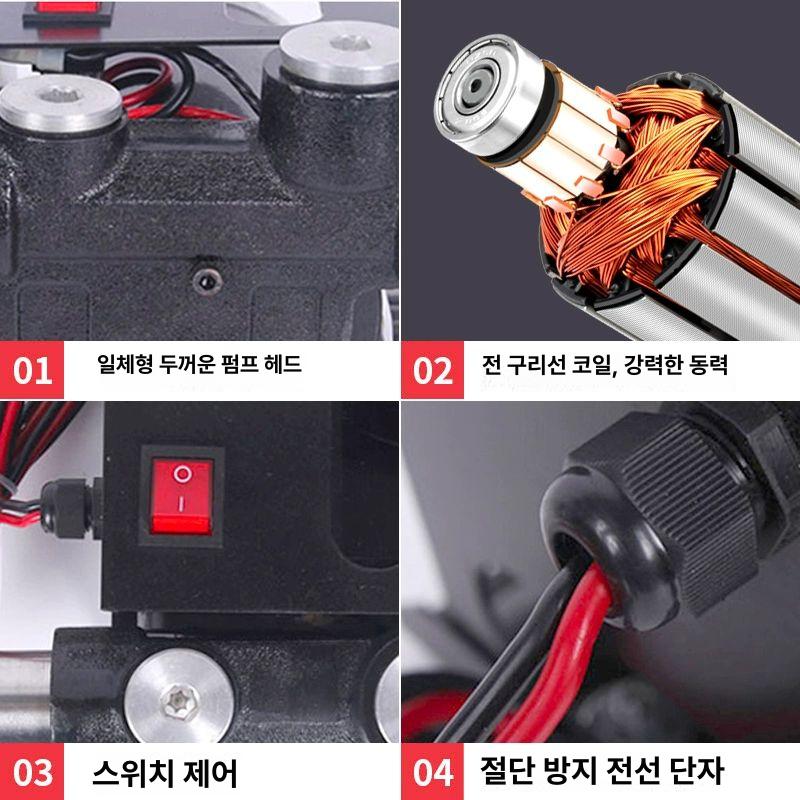 전기 전동오일펌프 고점도 휴대용 산업용 자바라 펌핑 프라이밍 기어 드럼통 주입기 - 상세 이미지 3