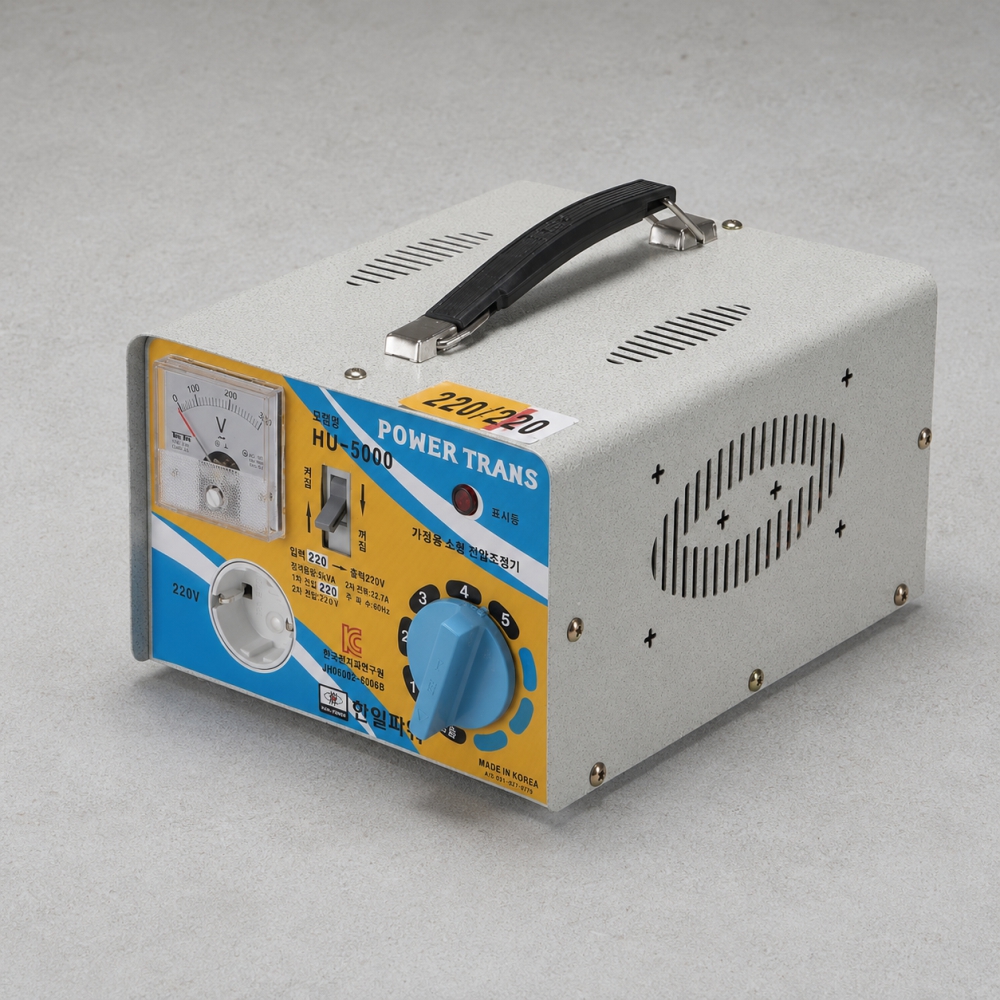 가정용 소형 변압기 HU-5000 5000VA 220V 오도 오토트랜스 한일파워 - 상품 이미지