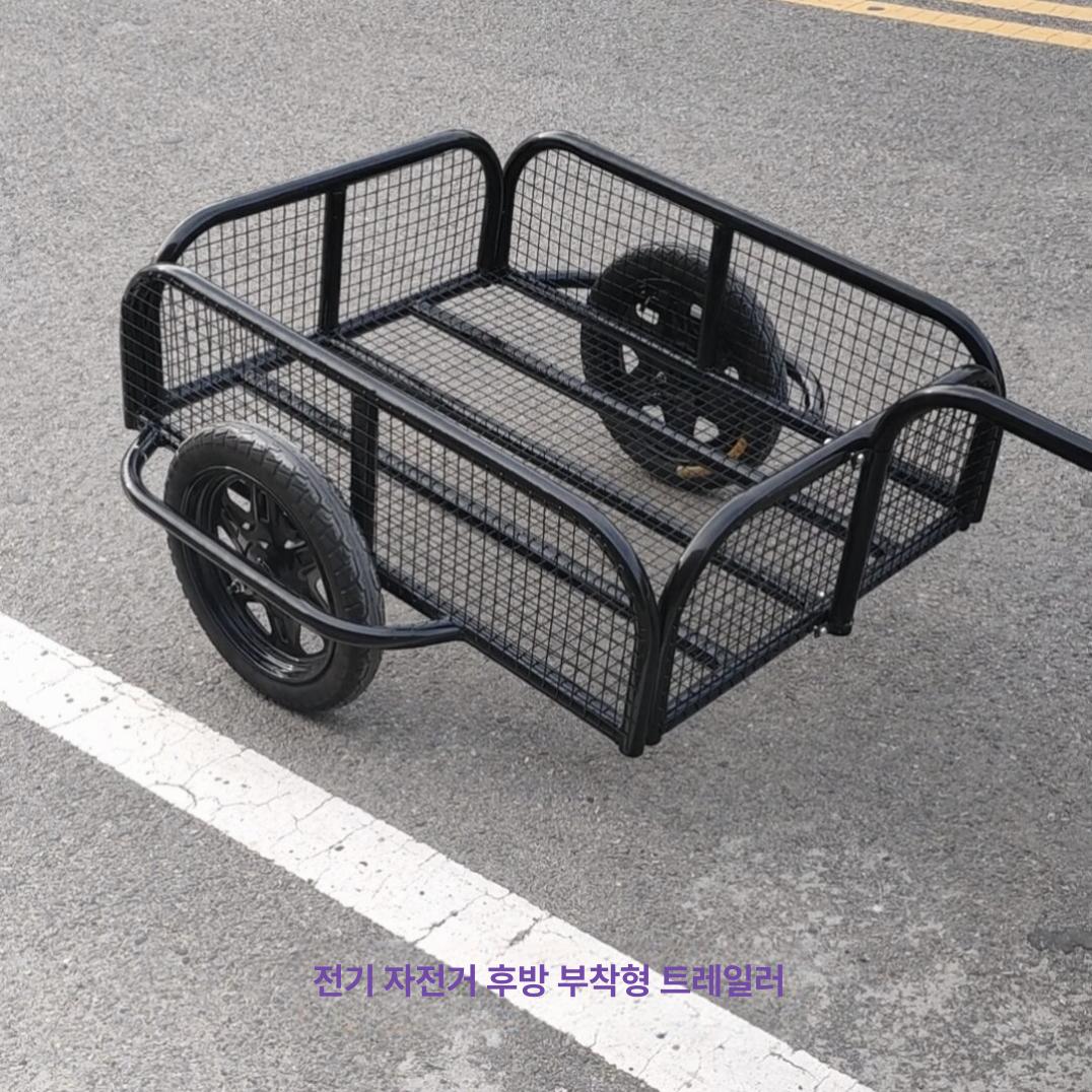 전기자전거 짐 트레일러 산악용 화물 수레 리어카 웨건 운반 카트 - 상세 이미지 3