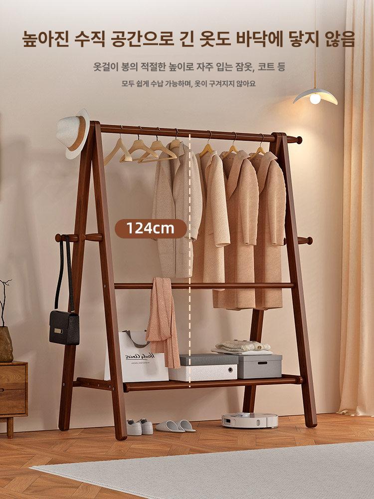 슬라이딩 행거 수납함 의류 칸막이 정리 후크 레일 랙 조립 보관함 인출식 옷장용 - 상세 이미지 4