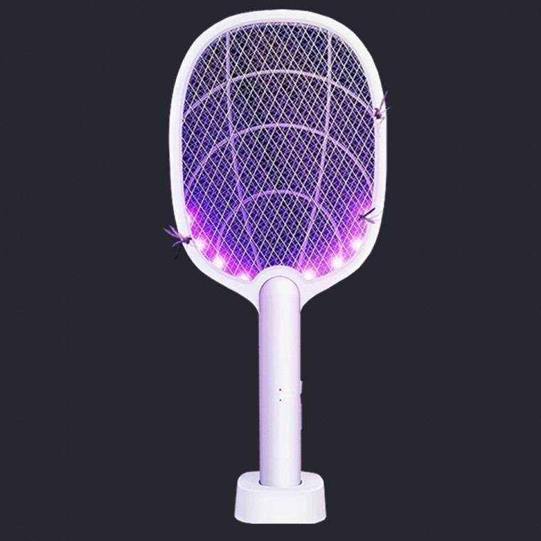 모기맴매 전자 전기모기채 파리채 2in1 USB C타입 충전식 휴대용 집안 캠핑 모기채 - 상품 이미지