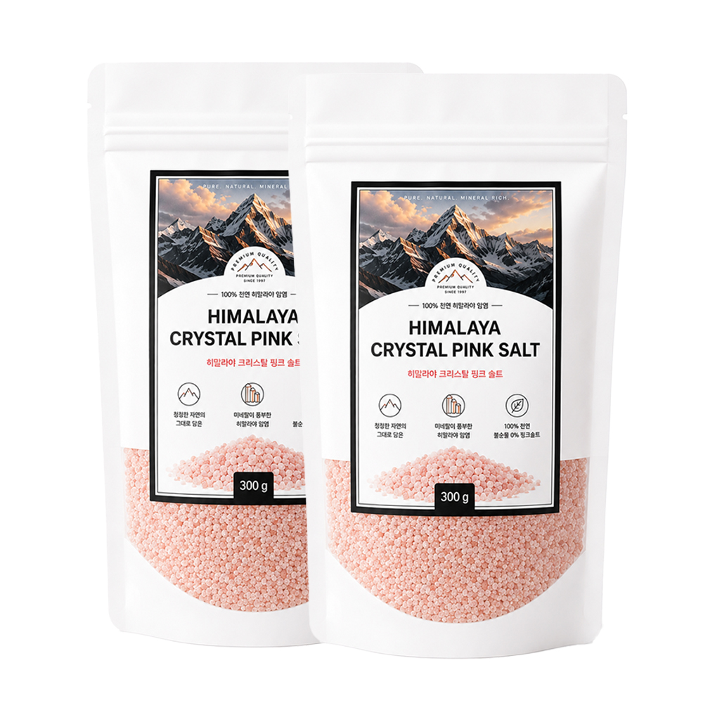 지노네상점 히말라야 핑크솔트 천연 암염 미네랄 소금 300g 500g 1kg x2 - 상세 이미지 2