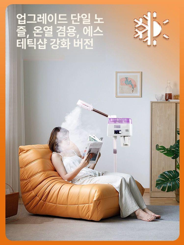 피부관리 페이스스티머 얼굴스팀기 나노 가정용 케어 수분보충 모공 헤어미스트기 - 상세 이미지 2