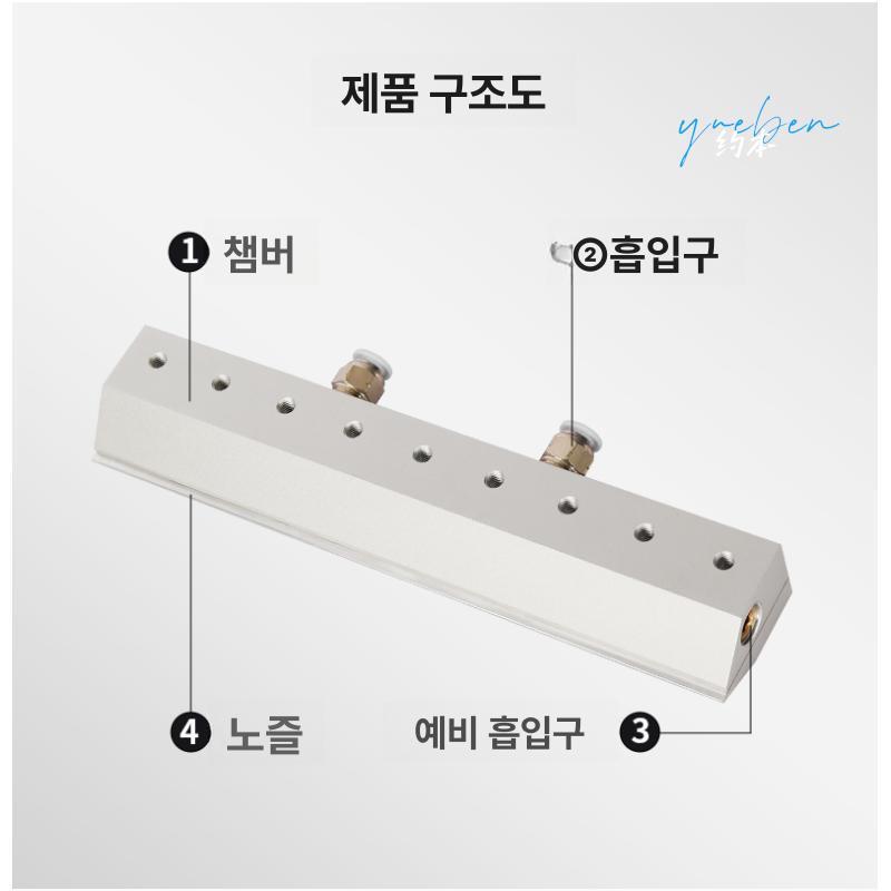 산업용 에어나이프 블라스트 블로잉 블로우 압축공기 먼지제거 고압 물기제거 분사기 - 상세 이미지 4