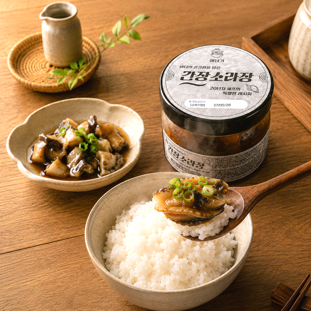 해담가 간장 소라장 밥도둑 순살 깐소라장 350g 이미지 2