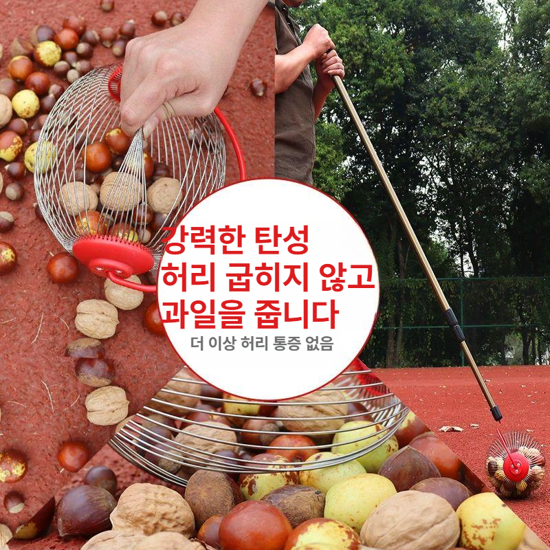 채취기 수확기 가을용 호두 밤줍기 밤줍는도구 집게 신축 봉 과일 장갑 밤따기 수집기 - 상세 이미지 3