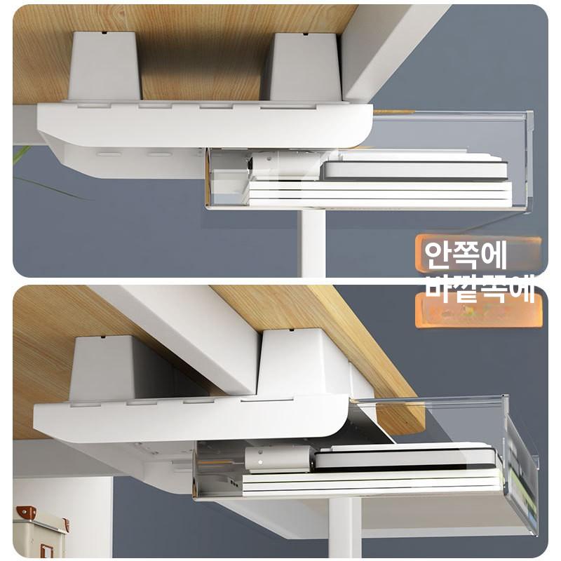 책상 서랍 패드 높이 인체공학적 컴퓨터 슬라이드 키보드 데스크 플랫폼 아래 사무실 - 상세 이미지 4