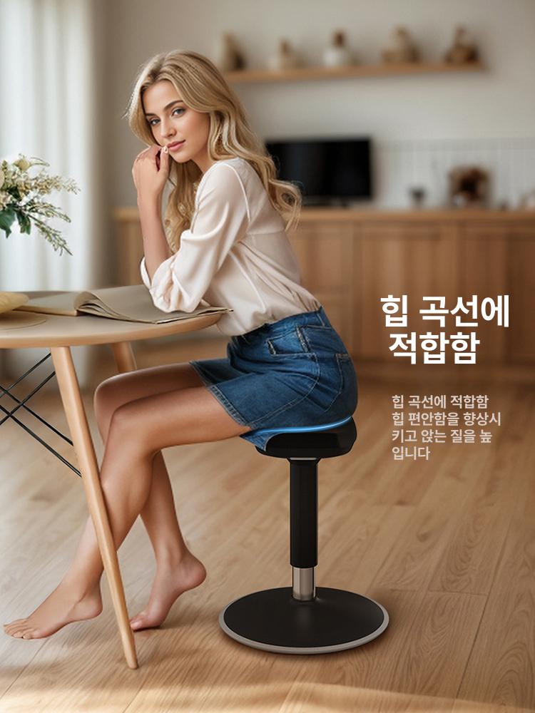 인체공학 의자 리프트 가정용 사무실 공학적 가구 편안한 좌석 사무용 체어 높이 안락 - 상세 이미지 5