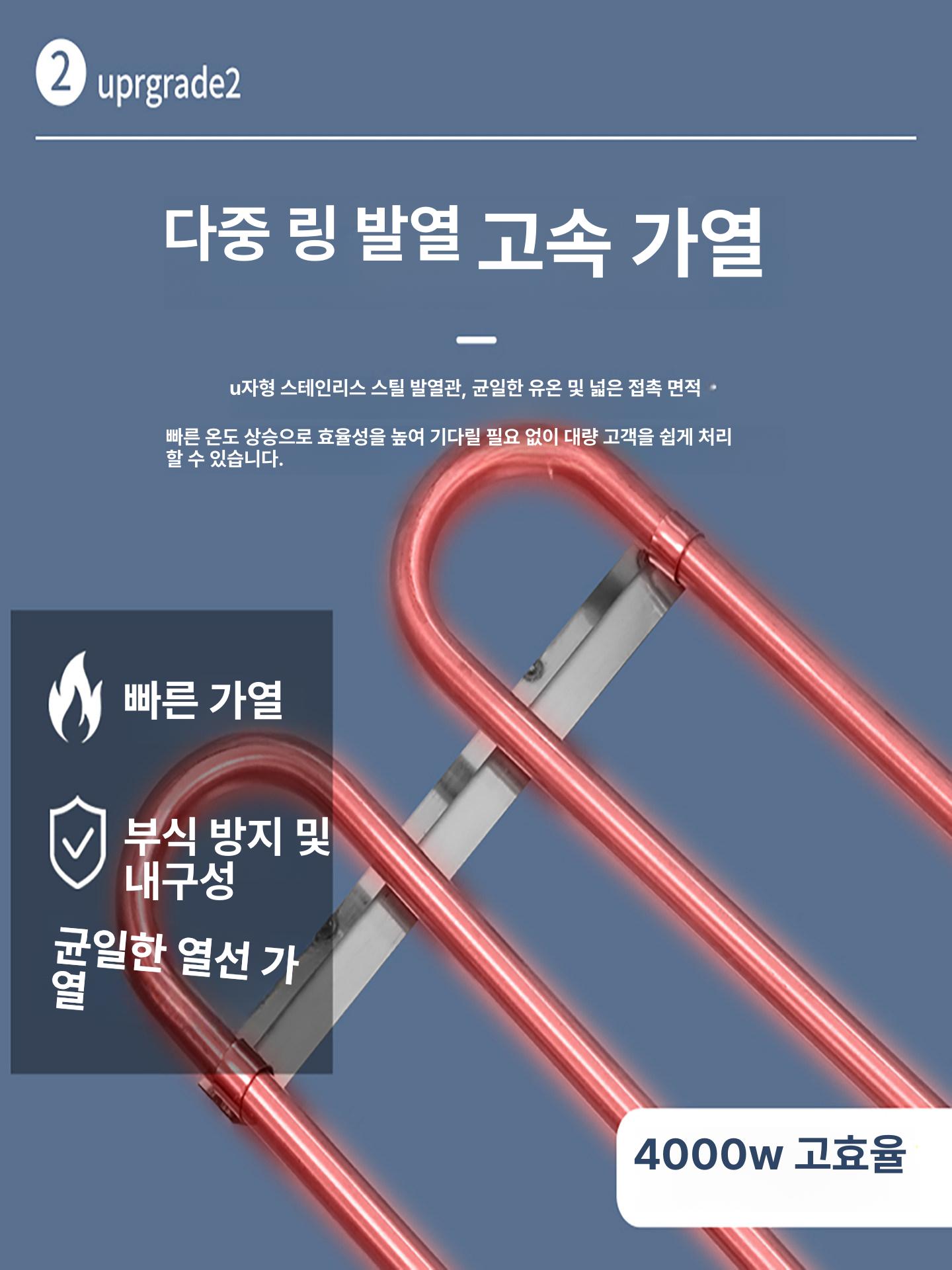 대용량 업소용전기튀김기 상업용 영업용 식당 탁상형 분식집 프라이어 전기식 - 상세 이미지 2