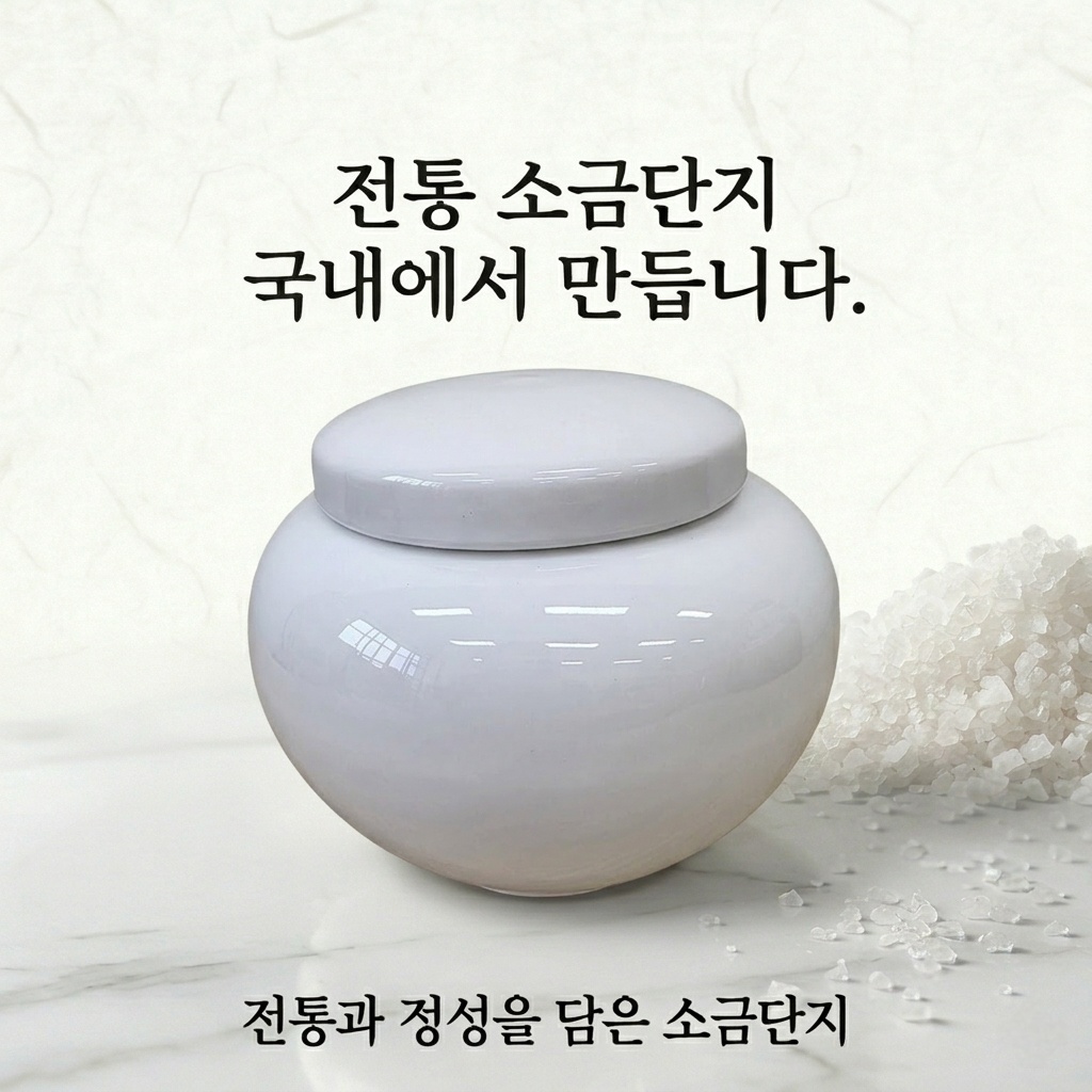 현관 풍수 소금단지 백자 항아리 미니 경옥고 소금 단지 - 상세 이미지 5
