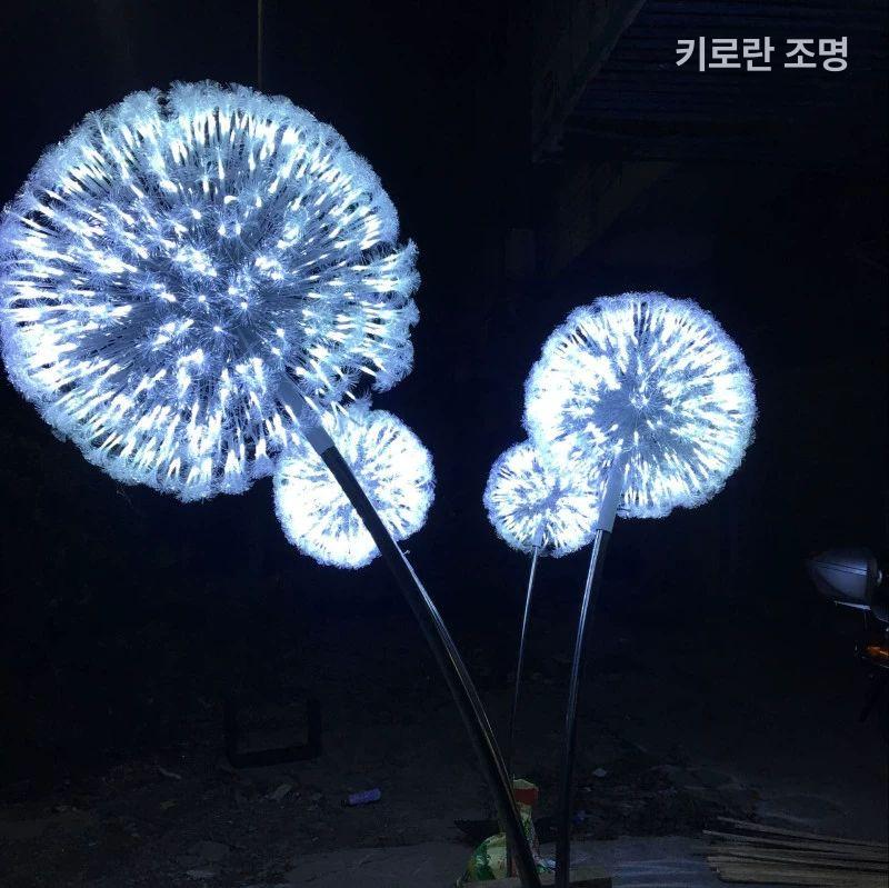 포토존 대형 조화 벚꽃 나무조명 카페 매장 인테리어 야경 광섬유 조명장식 - 상세 이미지 2