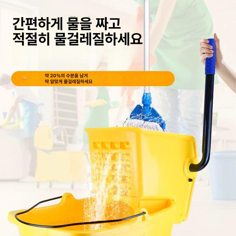 이동식 탈수기 물걸레 사무실 대걸레 걸레짜기 걸레통 물걸래 마대 세척통 청소용품 - 상세 이미지 4