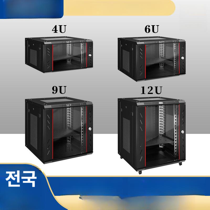 소형 서버랙 철제 네트워크 캐비닛 공유기 전산실 허브 통신렉 서버함 프레임 선반 - 상세 이미지 2