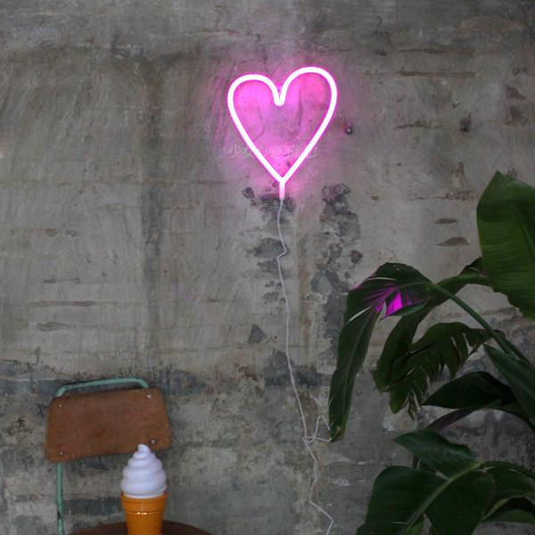하트 네온간판 네온사인 led 장식 네온조명 침실 무드등 감성 라이트 인테리어 웨딩 - 상품 이미지