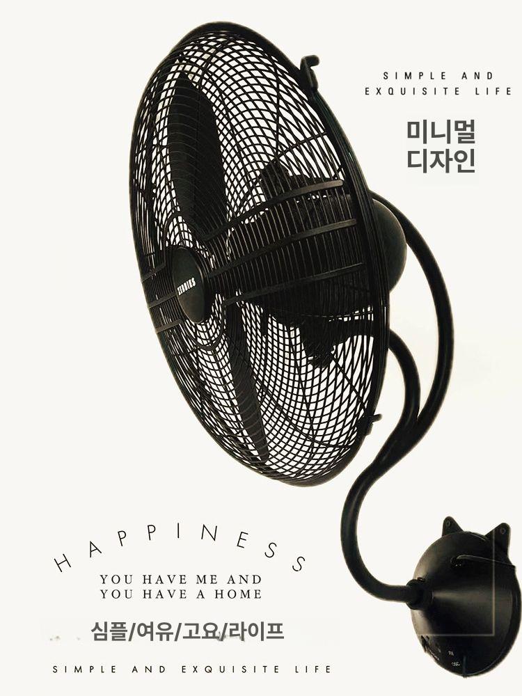 빈티지 카페 벽걸이선풍기 앤틱 브론즈 레스토랑 팬 식당 인테리어 복고풍 사무실 - 상세 이미지 5