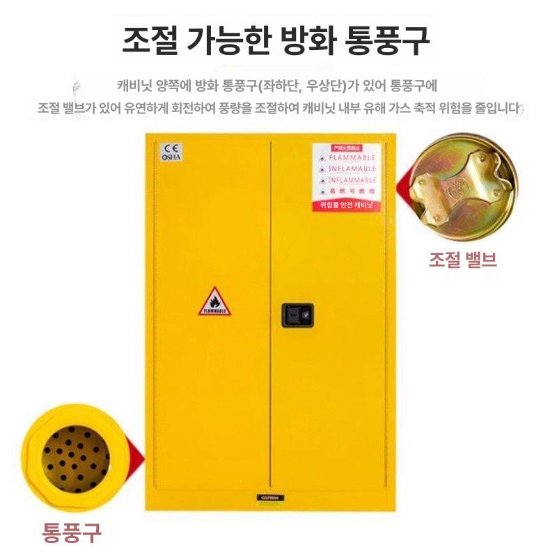 방폭 위험물 보관함 화학유해물질 저장소 안전 캐비닛 보안 용기 - 상세 이미지 4