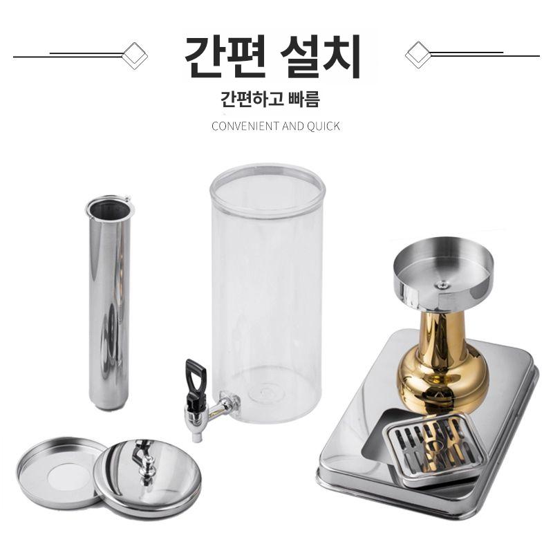 뷔페 워터디스펜서 업소용 레스토랑 쥬스 워터저그 식당 식혜 탄산음료 셀프 수도꼭지 - 상세 이미지 4