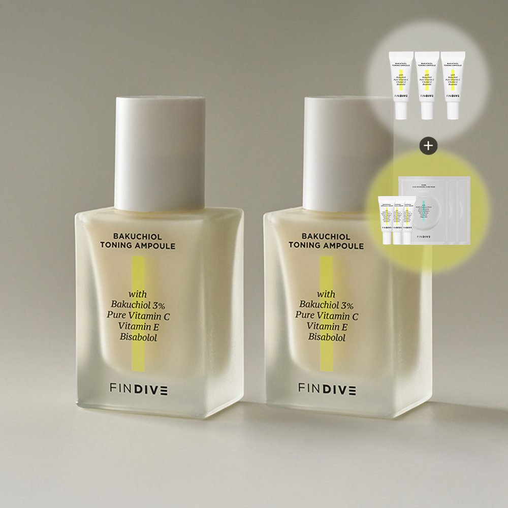 파인다이브 바쿠치올 토닝 앰플 30ml, 2개 - 상품 이미지