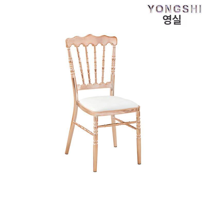 연회장 의자 엔틱 야외 등받이 다이닝 파티 호텔 행사용 웨딩홀 까페 뷔페용 조절 - 상세 이미지 5