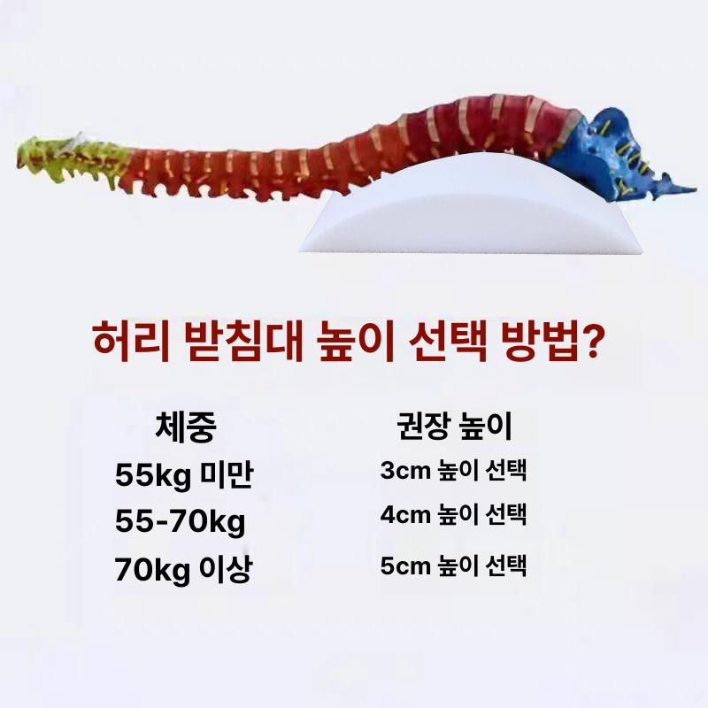 요추 경추베개 반원형 라텍스폼 등받이 기능성 원통형 등쿠션 경부 허리베개 반달 - 상세 이미지 5