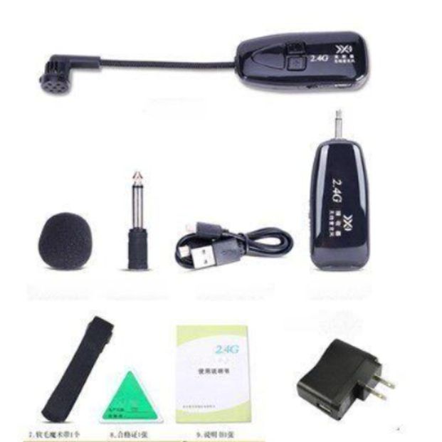 색소폰 무선마이크 전용 헤드셋 송신기 공연용 전문 무대용 녹음 핀 연주 클립형 - 상품 이미지