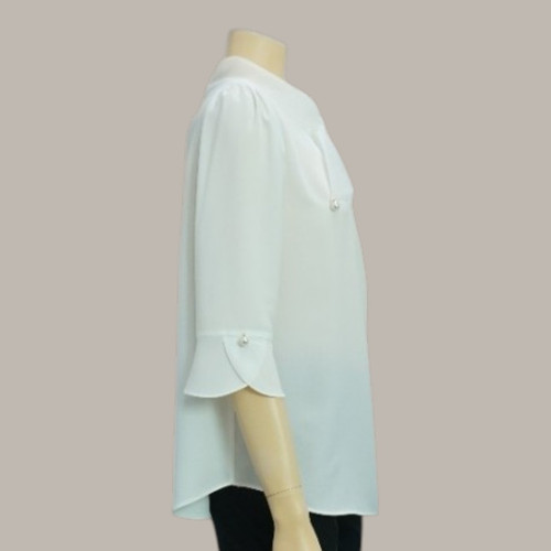 엄마옷 조이마담 T51878 노방 진주리본 7부 블라우스 중년여성의류 - 상세 이미지 3