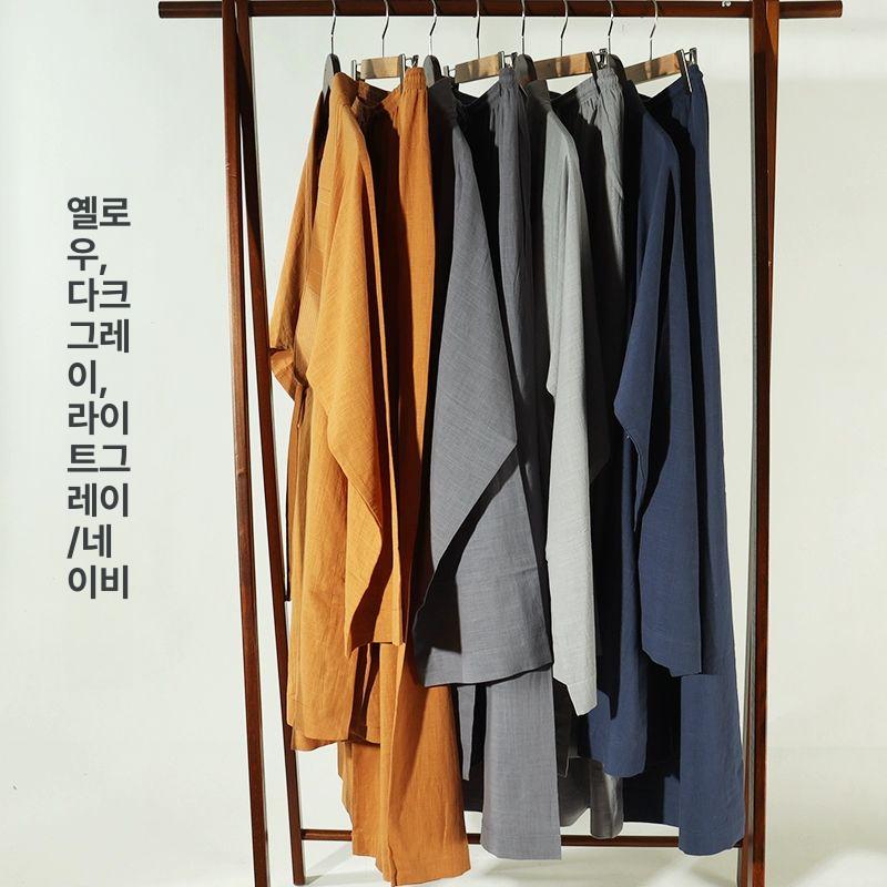 템플스테이 법복 통기성 여름승복 스님옷 여름승려복 불교 개량한복 사찰복 유니폼 - 상세 이미지 2
