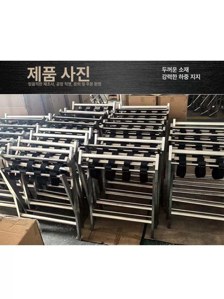 스탠드접이식 호텔가방거치대 수화물 짐보관 객실 러기지렉 받침대 보관대 여행가방 이미지 6