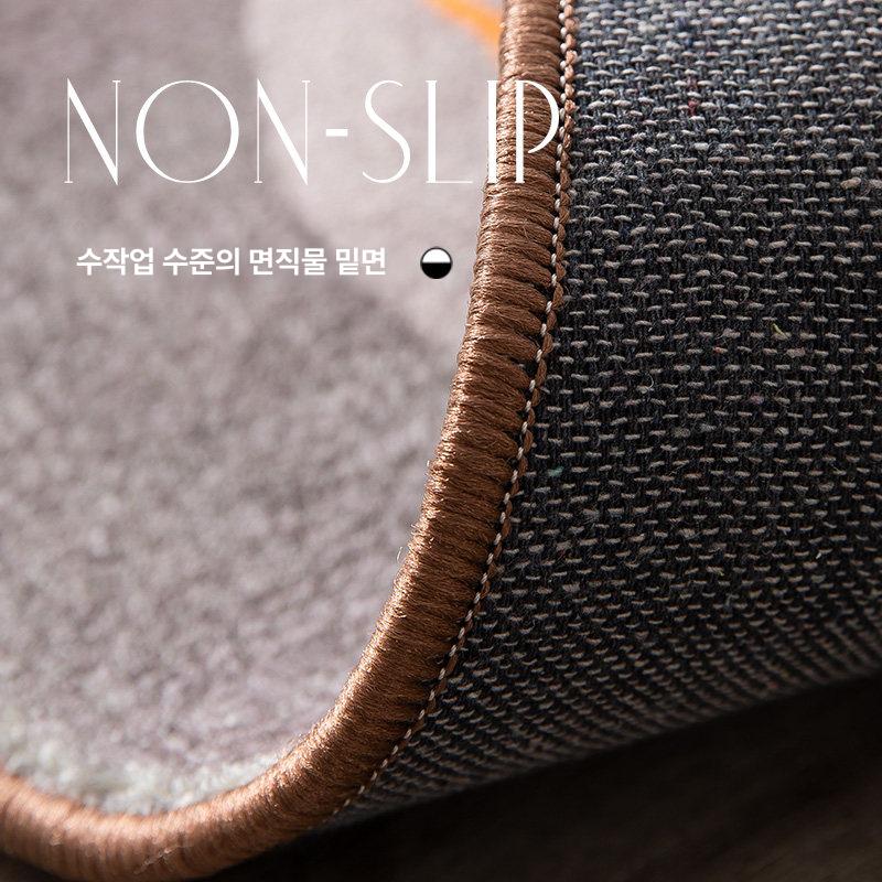 비대칭 러그 원형 수입 거실 고급 은은한 지름 사이즈 카페트 좌식 가정용 모던 - 상세 이미지 5