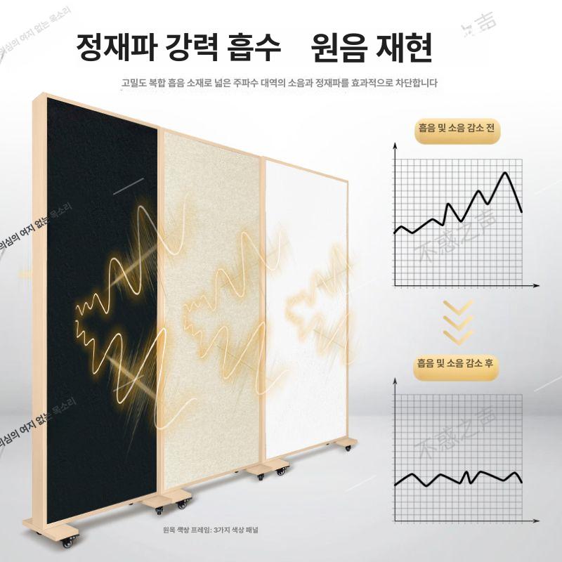 방음 흡음재 파티션 스튜디오 녹음실 음향 차단 벽면 보드 보컬 인테리어 - 상세 이미지 3