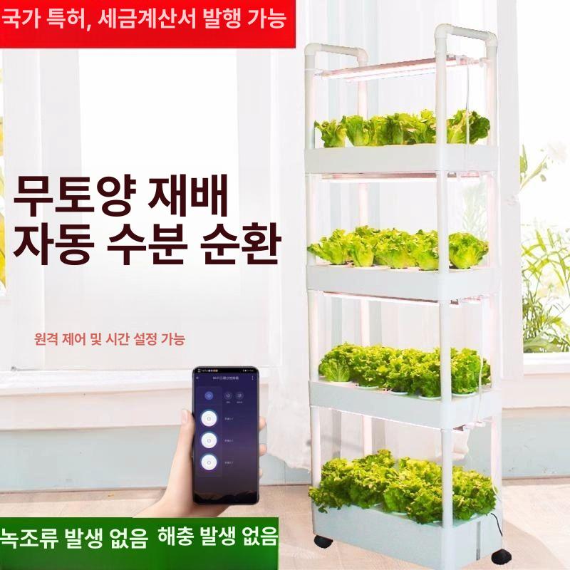 가정용 양액기 수경재배 채소 바질 키우기 새싹 무토양 스마트 야채재배기 관비기 - 상세 이미지 2