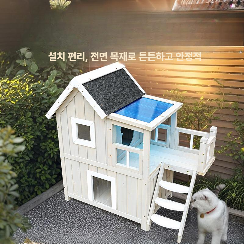 야외 실외고양이집 난방 방한 보온 길고양이 방풍 겨울용 - 상세 이미지 3